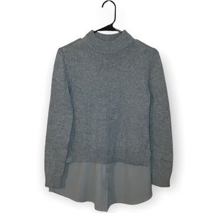 Style & Co. Grey light grey sweater blouse